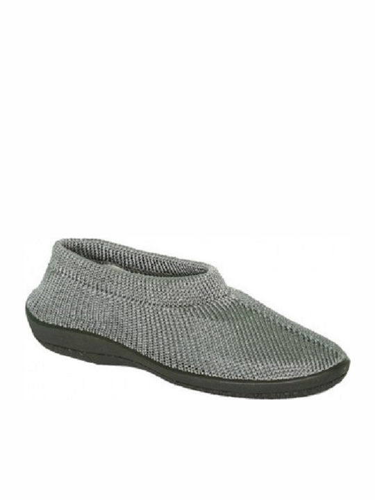 Naturata Shoes 2100 Γυναικείες Μπαλαρίνες σε Γκρι Χρώμα