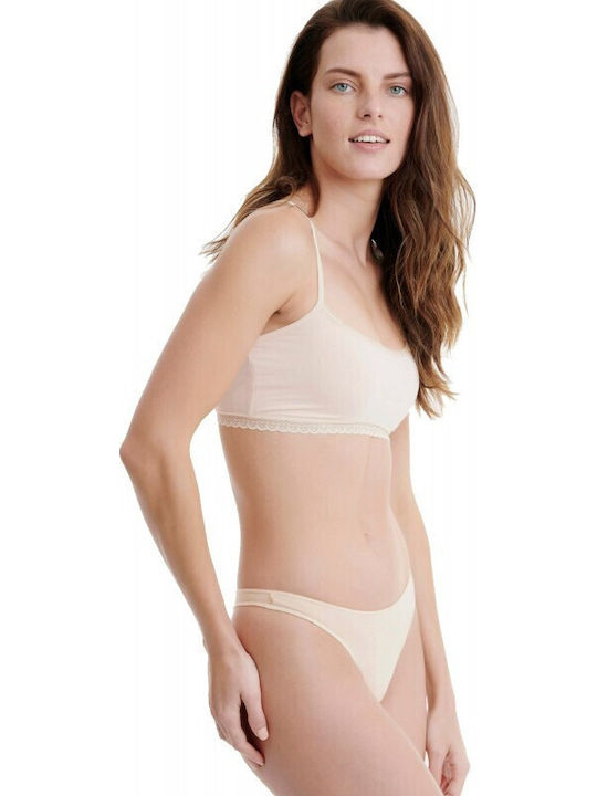 Walk Bamboo Damen Zeichenfolge 2Pack Beige
