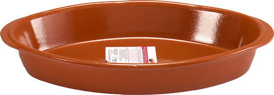 TnS Oval Vas de Gătit Rezistent la Căldură Ceramică 39.5x23x5.5cm 1buc Brown