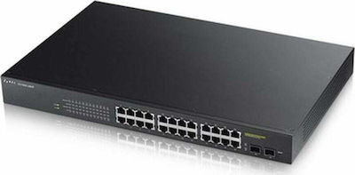 Zyxel GS1900-24HPv2 Managed L2 PoE+ Switch με 24 Θύρες Gigabit (1Gbps) Ethernet και 2 SFP Θύρες