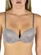 Gray Σουτιέν mit leichter Polsterung DOUBLE PIZZO