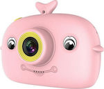 X12 Compact Φωτογραφική Μηχανή 7MP με Οθόνη 2" και Ανάλυση Video Full HD (1080p) Ροζ