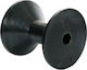 Eval Roller for Trailer Rubber keel 110x100x17mm White