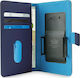 Puro UniWallet Buchhülle bis 4.7" Blau UNIWALLE...