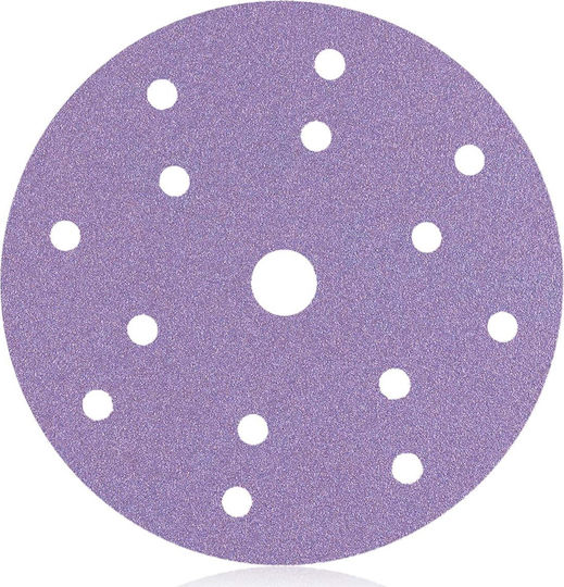 Smirdex 740 Ceramic Line Orbital Sander Sanding Sheet K40 with 15 Holes 150x150mm Set 50pcs