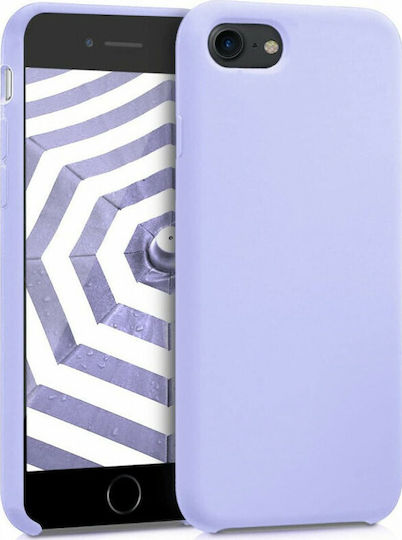 KWmobile Soft Flexible Rubber Back Cover Silicone Purple (iPhone SE 2022/2020)
