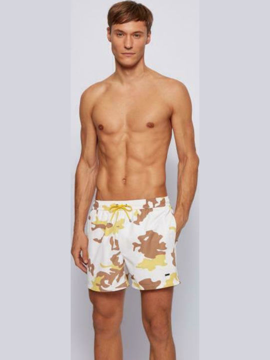 Herren Badebekleidung Shorts Weiß Tarnfarben