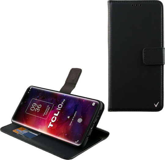Volte-Tel Wallet Δερματίνης Μαύρο (TCL 10 Pro)