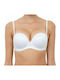 Lormar Double Extra Push Up Bra White