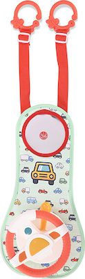 Lorelli Κρεμαστό Παιχνίδι Κούνιας με Μουσική και Καθρέφτη Steering Wheel για Νεογέννητα