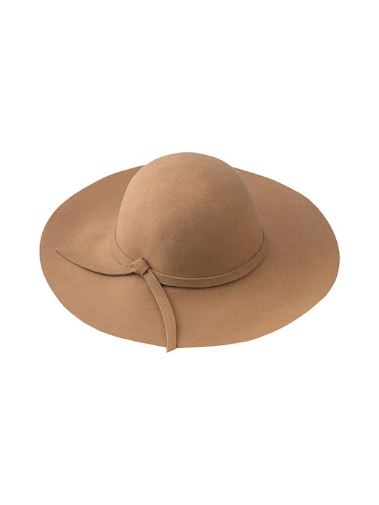 Γυναικείο καπέλο μάλλινο μπεζ