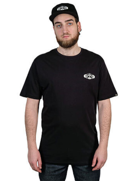 The Dudes Big Okay T-shirt Bărbătesc cu Mânecă Scurtă Negru