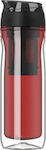 Timolino Omni Plaza Series Φίλτρο Glass Thermos Stainless Steel BPA Free Red 400ml with Mouthpiece 22789