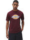 Dickies Icon Logo Ανδρικό T-shirt Maroon με Στάμπα