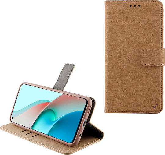 Volte-Tel Allure Magnet Wallet Δερματίνης Χρυσό (Redmi Note 9)