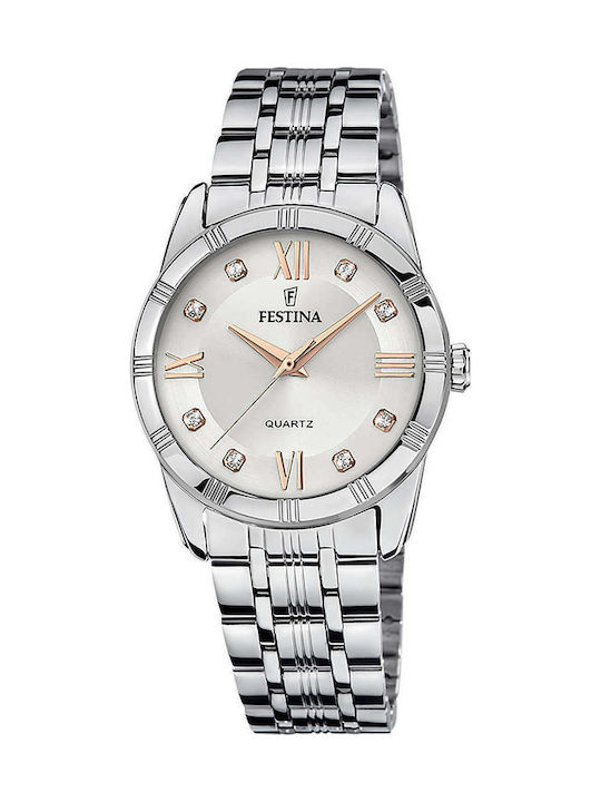 Festina Кварцов Часовник с Метална Верижка Festina Кварцов Часовник с Метална Верижка