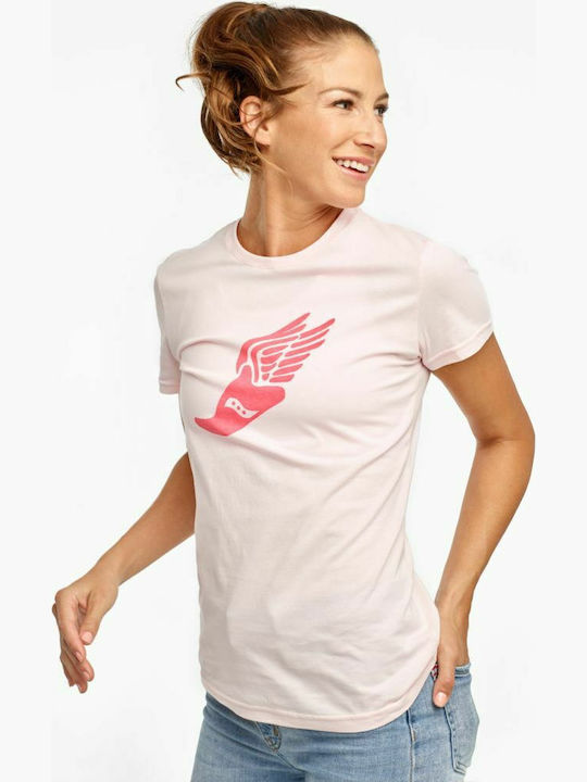 Saucony Grafika Дамска Розова Т-шърт