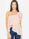 Figl M479 Women's Summer Blouse with Straps Pink 60710