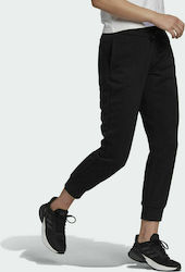 Adidas Pantaloni de trening pentru femei cu cauciuc Negru