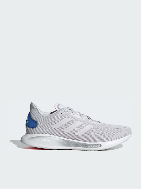 Adidas Galaxar Run Ανδρικά Αθλητικά Παπούτσια Running Dash Grey / Cloud White / Solar Red