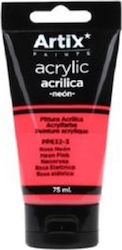 Artix Acrylic Acrylic Paint Set in Pink color Neon Pink 75ml 1pcs PP632-3