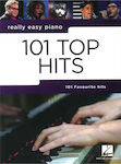 Hal Leonard Really Easy Piano 101 Top Hits Παρτιτούρα για Πιάνο
