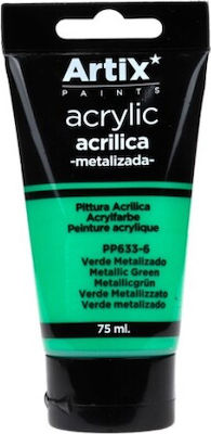 Artix Acrylic Set Culori Acrilice Pictură în culoarea Verde Verde 75ml 1buc PP633-6