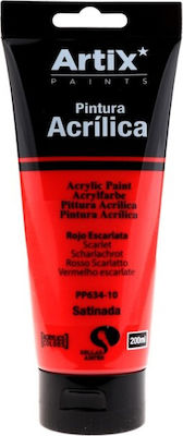 Artix Acrylic Set Culori Acrilice Pictură în culoarea Roșu Scarlet 200ml 1buc PP634-10