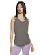 Bodymove Damen Sportliches Bluse Ärmellos Gray