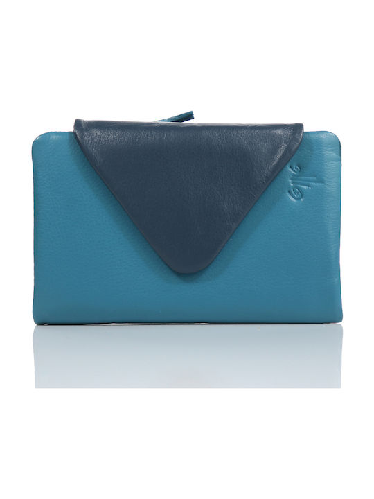 Kion Large Leather Women's Wallet Blue