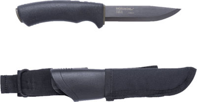 Morakniv Bushcraft Carbon Exprert Messer Schwarz mit Klinge aus Kohlenstoffstahl in Scheide