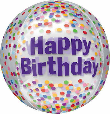 Balloon Foil Birthday-Celebration Round Multicolour 40cm 537836