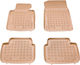 Rezaw Plast Set of Front and Rear Mats Tray Type 4pcs from Rubber for BMW Series 3 Beige