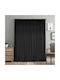 Lino Home Перде с Плик с Писалка Samos Черно 300x275см