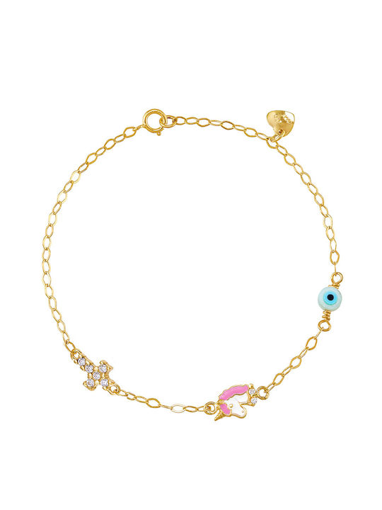 Gold bracelet 9K Unicorn