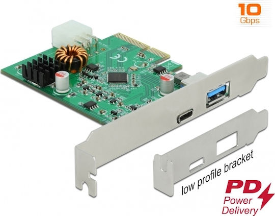 DeLock Κάρτα PCIe σε 1 θύρα USB 3.2
