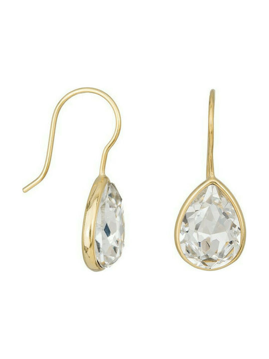 Gold plated earrings 925 White Tears 038232 038232 Silver