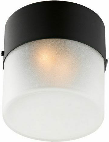 Luma Lumină De Tavan Pentru Baie 10 Cm Neagră Cu Bază De Bec G9