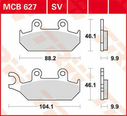TRW Motorcycle Brake Pads Lukas Brake Pads for Xt 600 for Yamaha XT / XT 600 / XT 500