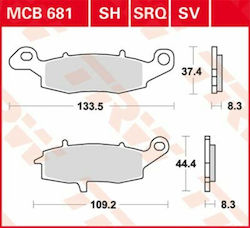 TRW Τακάκια Μοτοσυκλέτας Εμπρός Τακάκια Lukas Dl650 Versus 650 για Kawasaki GPZ / KLE 650 / Z750 / ZR-7 / ZR-7S Yamaha XT TRW Τακάκια Μοτοσυκλέτας Εμπρός Τακάκια Lukas Dl650 Versus 650 για Kawasaki GPZ / KLE 650 / Z750 / ZR-7 / ZR-7S Yamaha XT