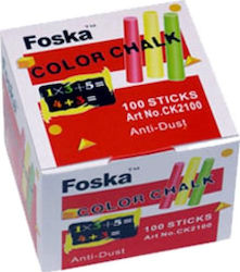 Foska Chalk 100pcs Multicolour