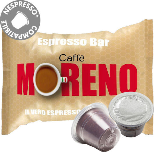 Moreno Capsules Espresso Bar Compatible with Machine Nespresso 50caps,tobolek
