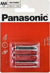 Panasonic Цинкови батерии Цинк AAA 1.5V 4бр