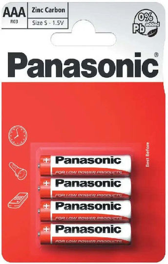 Panasonic Μπαταρίες Zinc AAA 1.5V 4τμχ
