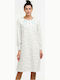 Odyssey Winter Cotton Women's Nightdress Light Blue