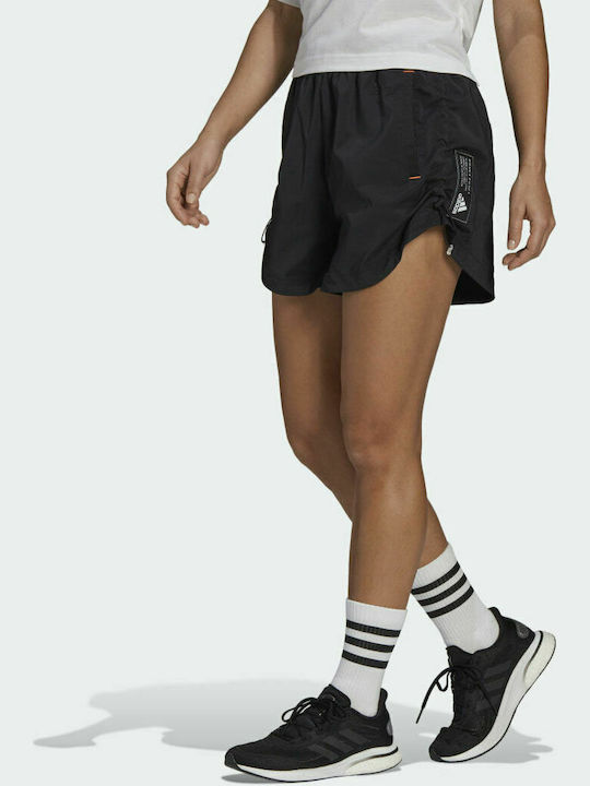 Adidas Sportswear Adjustable Primeblue Αθλητικό Γυναικείο Σορτς Μαύρο