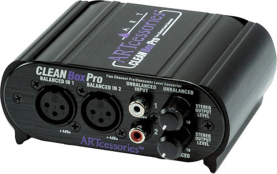 ART Pro Audio Clean Box Pro Ενεργό DI Box 2 Καναλιών με Τροφοδοσία Ρεύματος
