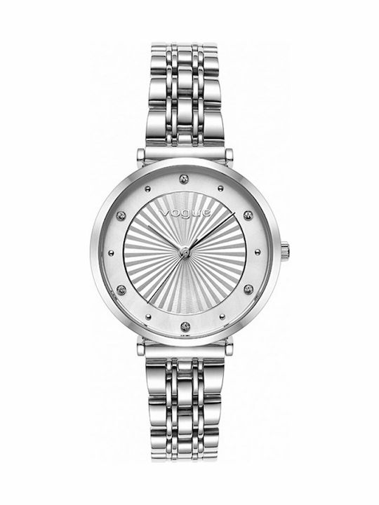 Vogue Bliss Γυναικείο Ρολόι 32mm Μπαταρίας με Ασημί Μεταλλικό Μπρασελέ