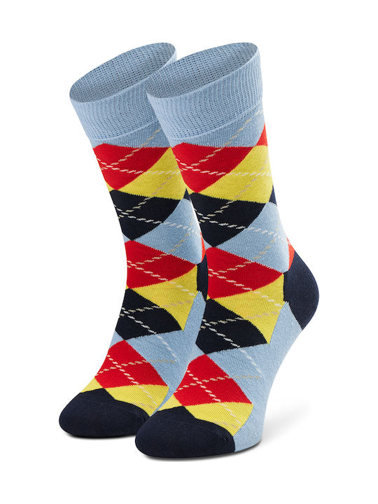 Happy Socks Argyle Чорапи с Дизайн Светлосин 1Пакет