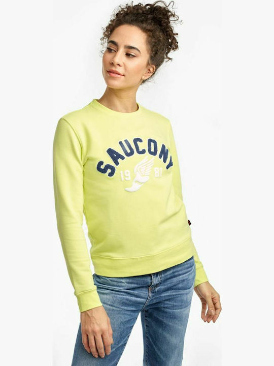 Saucony Φούτερ Κίτρινο